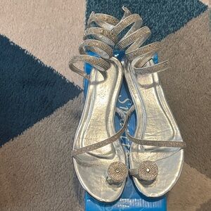 Smartty Shimmering Silver Sandals